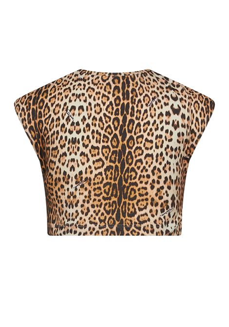 T-shirt con stampa ROBERTO CAVALLI KIDS | CGP26084TSF7MACULA